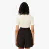 Women’s Short Sleeve Merino Wool Rib Knit Sweater