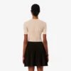 Women’s Short Sleeve Merino Wool Rib Knit Sweater