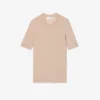 Women’s Short Sleeve Merino Wool Rib Knit Sweater
