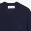 Women’s Short Sleeve Merino Wool Rib Knit Sweater