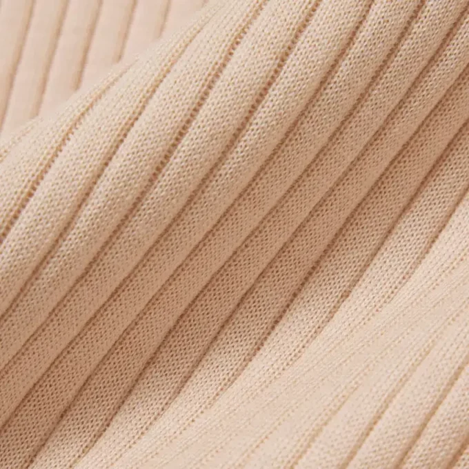 Women’s Short Sleeve Merino Wool Rib Knit Sweater