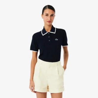 Women’s Short Sleeve Polo Collar Golf Sweater