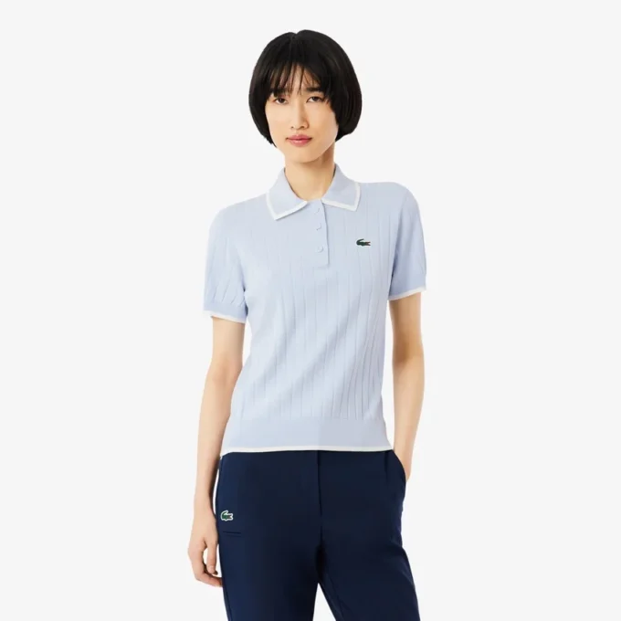 Women’s Short Sleeve Polo Collar Golf Sweater