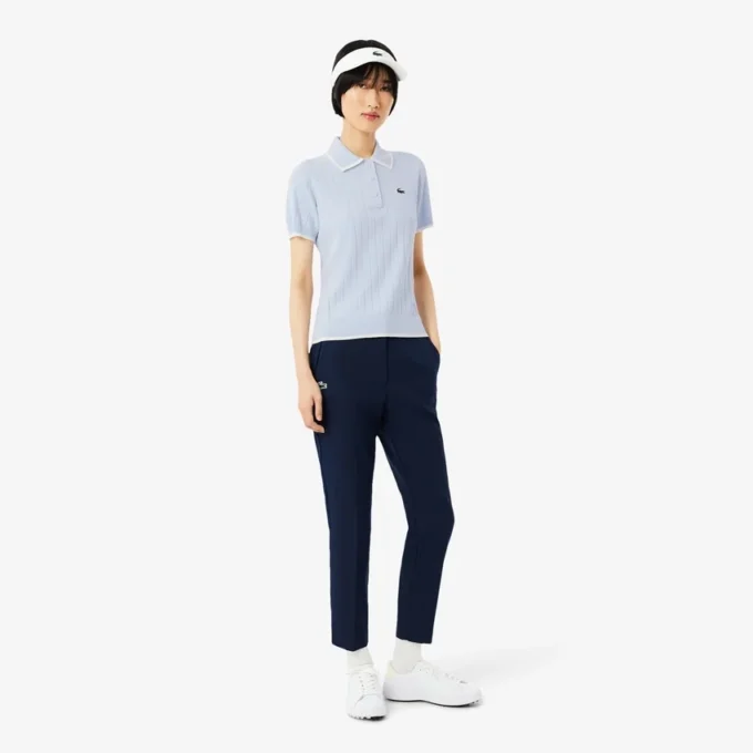 Women’s Short Sleeve Polo Collar Golf Sweater