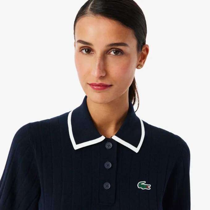 Women’s Short Sleeve Polo Collar Golf Sweater