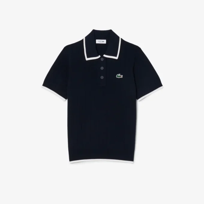 Women’s Short Sleeve Polo Collar Golf Sweater