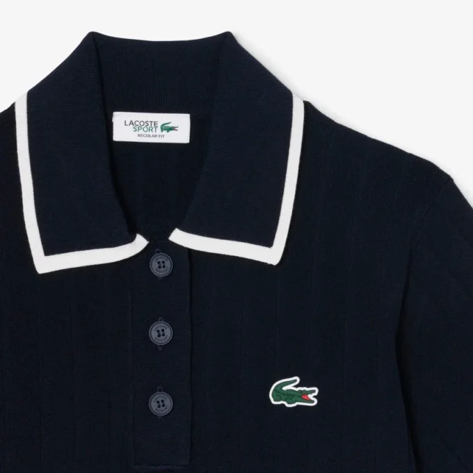 Women’s Short Sleeve Polo Collar Golf Sweater