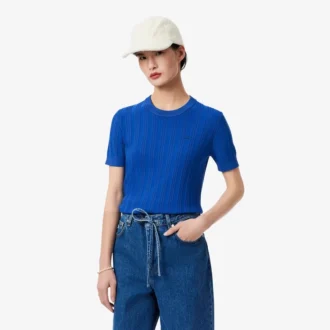 Women’s Short Sleeve Rib Knit Sweater