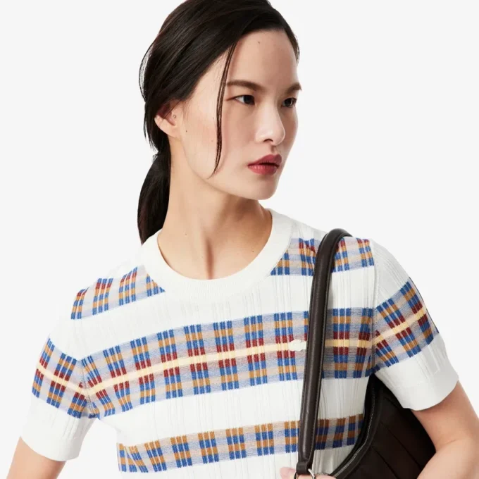Women’s Short Sleeve Rib Knit Sweater