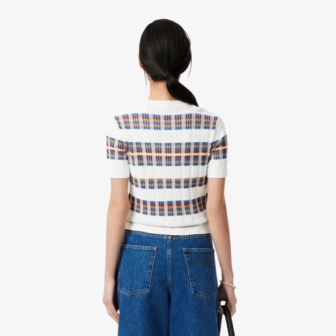 Women’s Short Sleeve Rib Knit Sweater