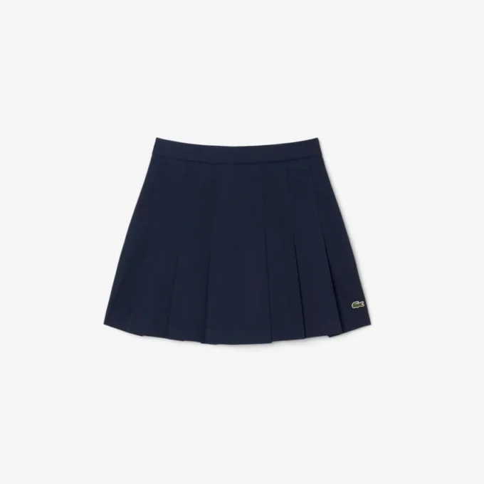 Women’s Short Stretch Cotton Pleated Skirt
