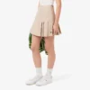 Women’s Short Stretch Cotton Pleated Skirt