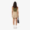 Women’s Short Stretch Cotton Pleated Skirt