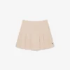 Women’s Short Stretch Cotton Pleated Skirt