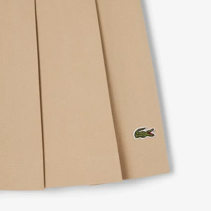 Women’s Short Stretch Cotton Pleated Skirt