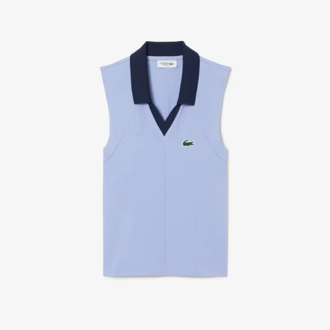 Women’s Sleeveless Stretch Knit Tennis Polo