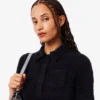 Women’s Slim Fit Fuzzy Rib Knit Polo