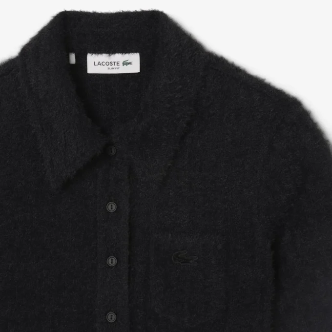 Women’s Slim Fit Fuzzy Rib Knit Polo