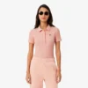 Women’s Slim Fit L.12.D Ribbed Cotton Polo