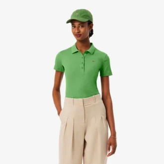 Women’s Slim Fit L.12.D Ribbed Cotton Polo