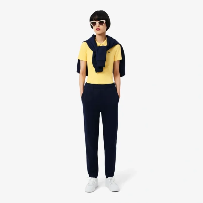 Women’s Slim Fit L.12.D Ribbed Cotton Polo