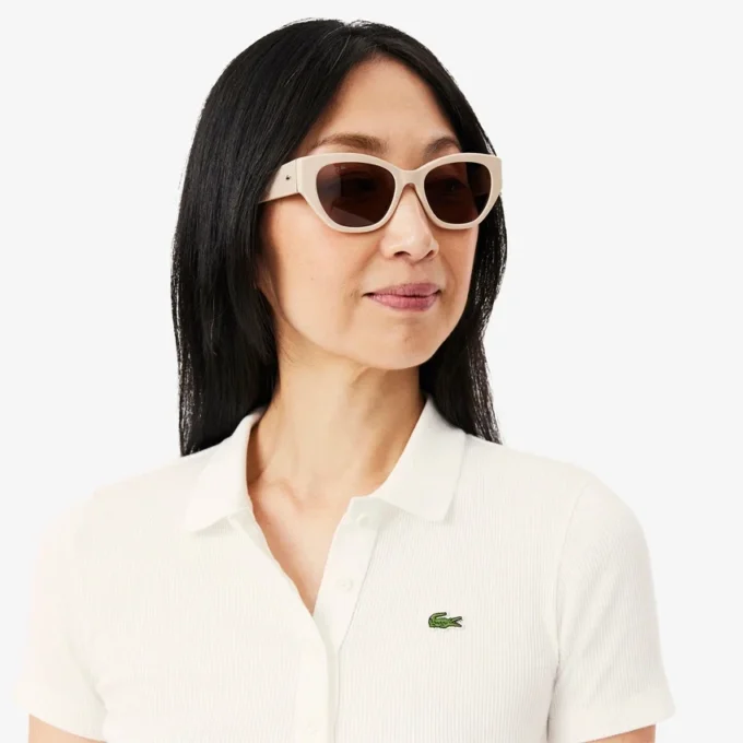 Women’s Slim Fit L.12.D Ribbed Cotton Polo