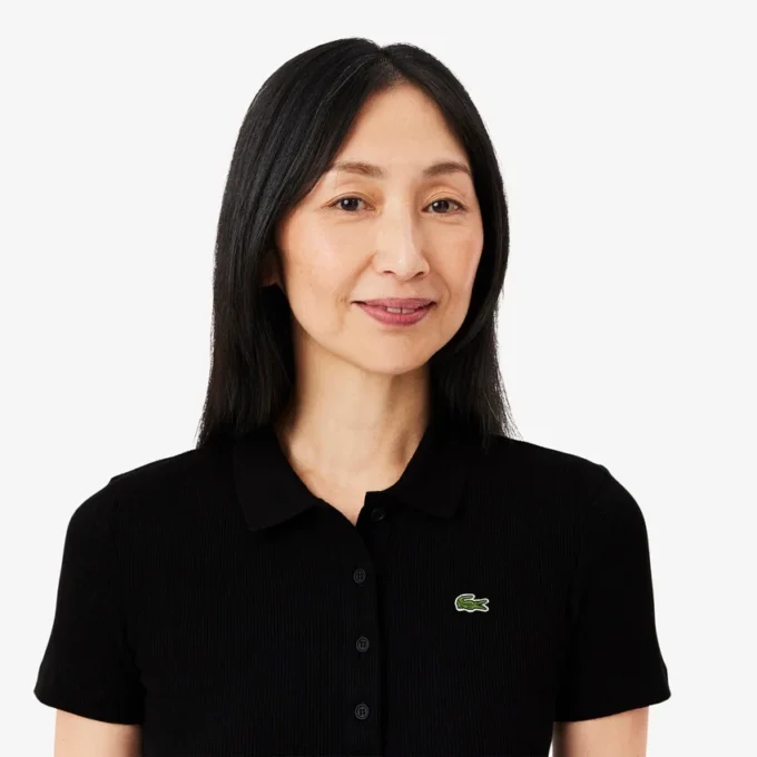 Women’s Slim Fit L.12.D Ribbed Cotton Polo