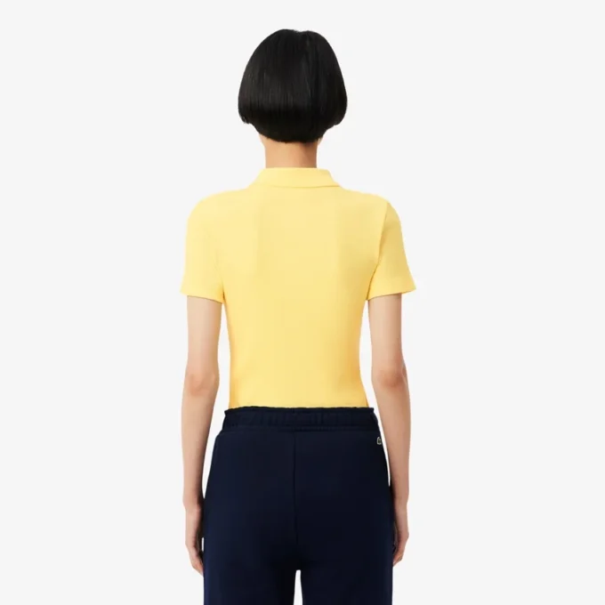 Women’s Slim Fit L.12.D Ribbed Cotton Polo