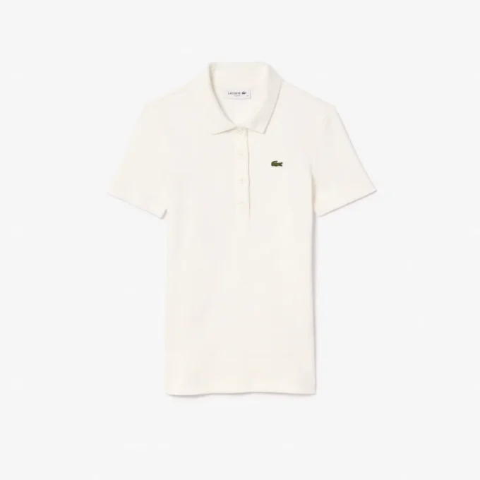 Women’s Slim Fit L.12.D Ribbed Cotton Polo