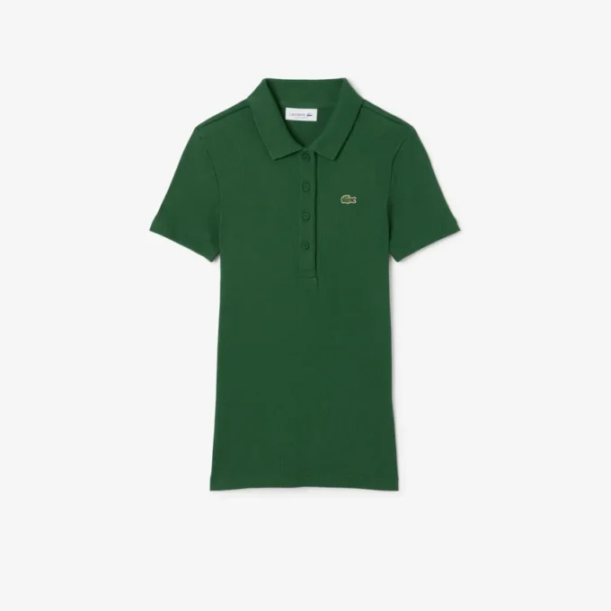 Women’s Slim Fit L.12.D Ribbed Cotton Polo