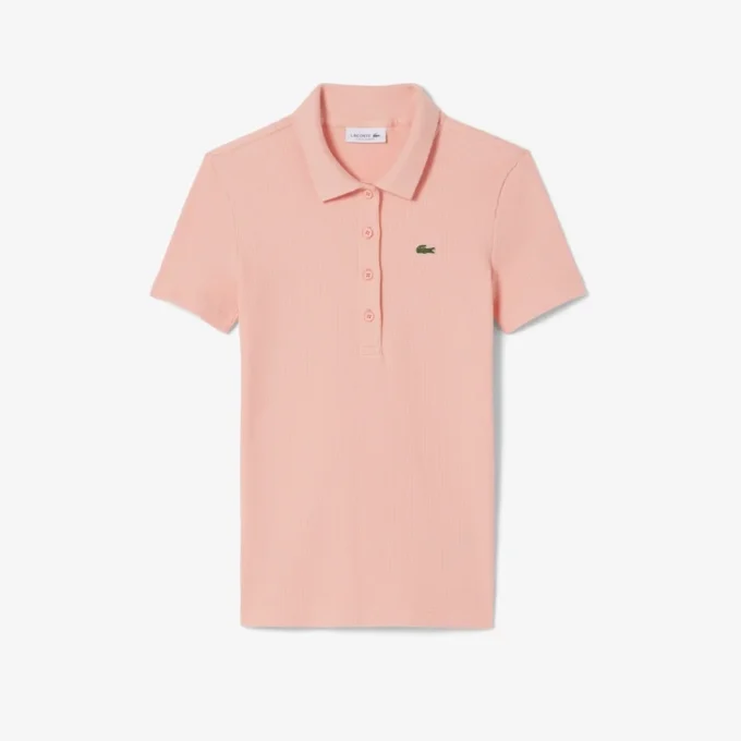 Women’s Slim Fit L.12.D Ribbed Cotton Polo