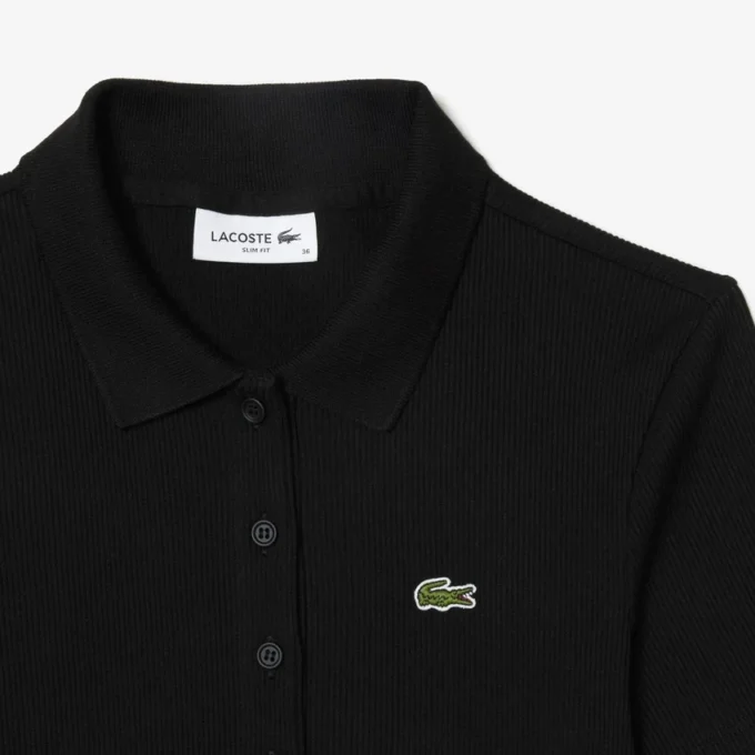 Women’s Slim Fit L.12.D Ribbed Cotton Polo