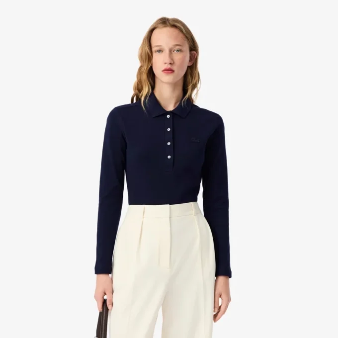 Women’s Slim Fit L.12.D Stretch Mini Piqua Polo