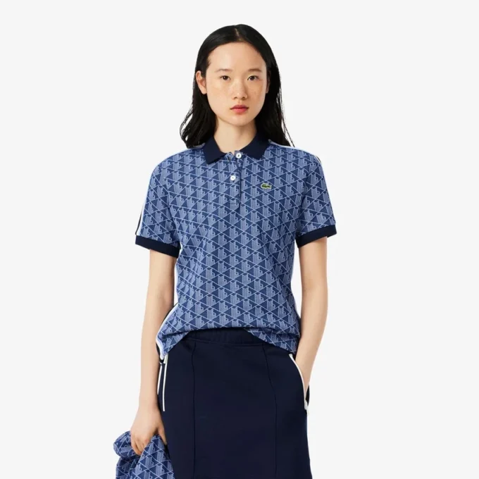 Women’s Slim Fit Monogram Polo