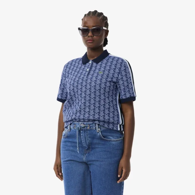 Women’s Slim Fit Monogram Polo