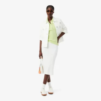 Women’s Slim Fit Pointelle Branded L.12.D Polo