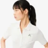 Women’s Slim Fit Pointelle Branded L.12.D Polo