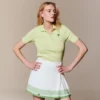 Women’s Slim Fit Pointelle Branded L.12.D Polo