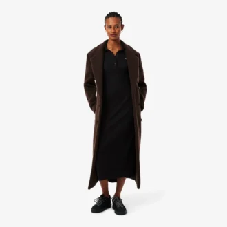 Women’s Slim Fit Ribbed Cotton Polo Collar Dress