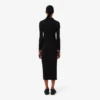 Women’s Slim Fit Ribbed Cotton Polo Collar Dress