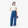 Women’s Slim Fit Ribbed Cotton T-Shirt