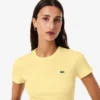 Women’s Slim Fit Ribbed Cotton T-Shirt