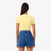 Women’s Slim Fit Ribbed Cotton T-Shirt