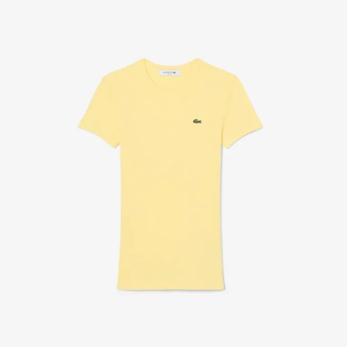 Women’s Slim Fit Ribbed Cotton T-Shirt