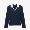 Women’s Slim Fit Trim Detail Long Sleeve Polo