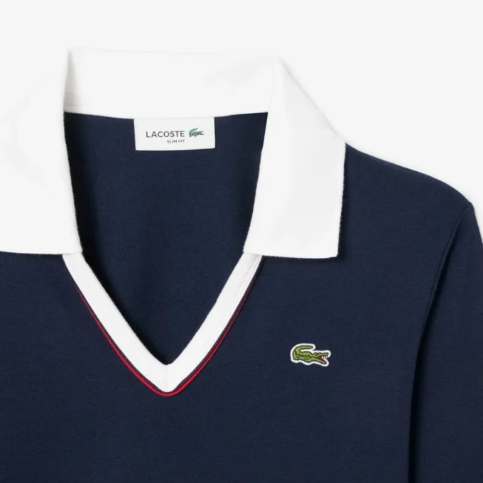 Women’s Slim Fit Trim Detail Long Sleeve Polo