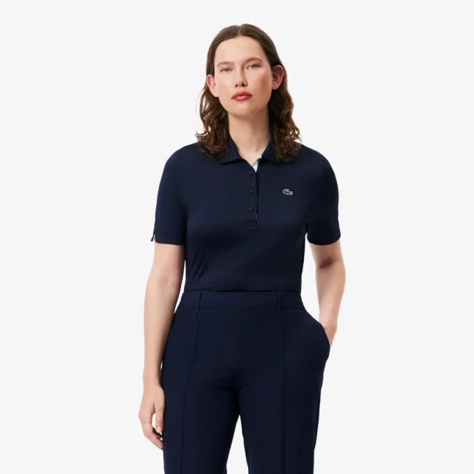 Women’s Slim Fit Uv Protect Stretch Golf Polo