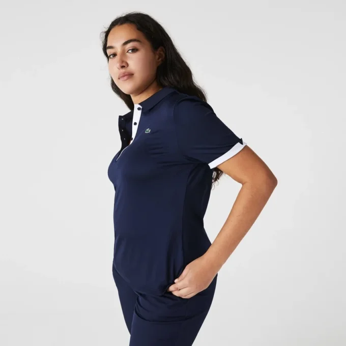 Women’s Slim Fit Uv Protect Stretch Golf Polo