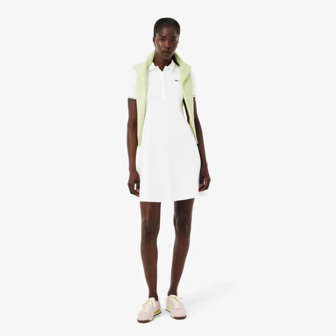 Women’s Stretch Polo Collar Skater Dress