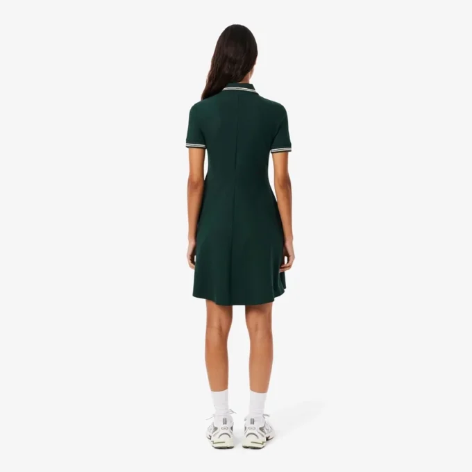 Women’s Stretch Polo Collar Skater Dress